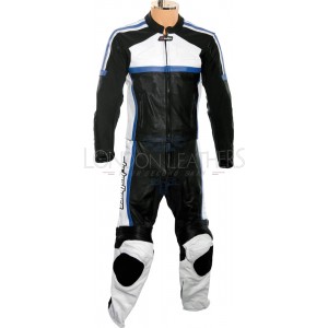 RTX Classic Sport BLUE Racing Leather Motorcycle Suit